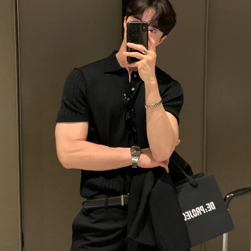 Polo côtelé haut de gamme